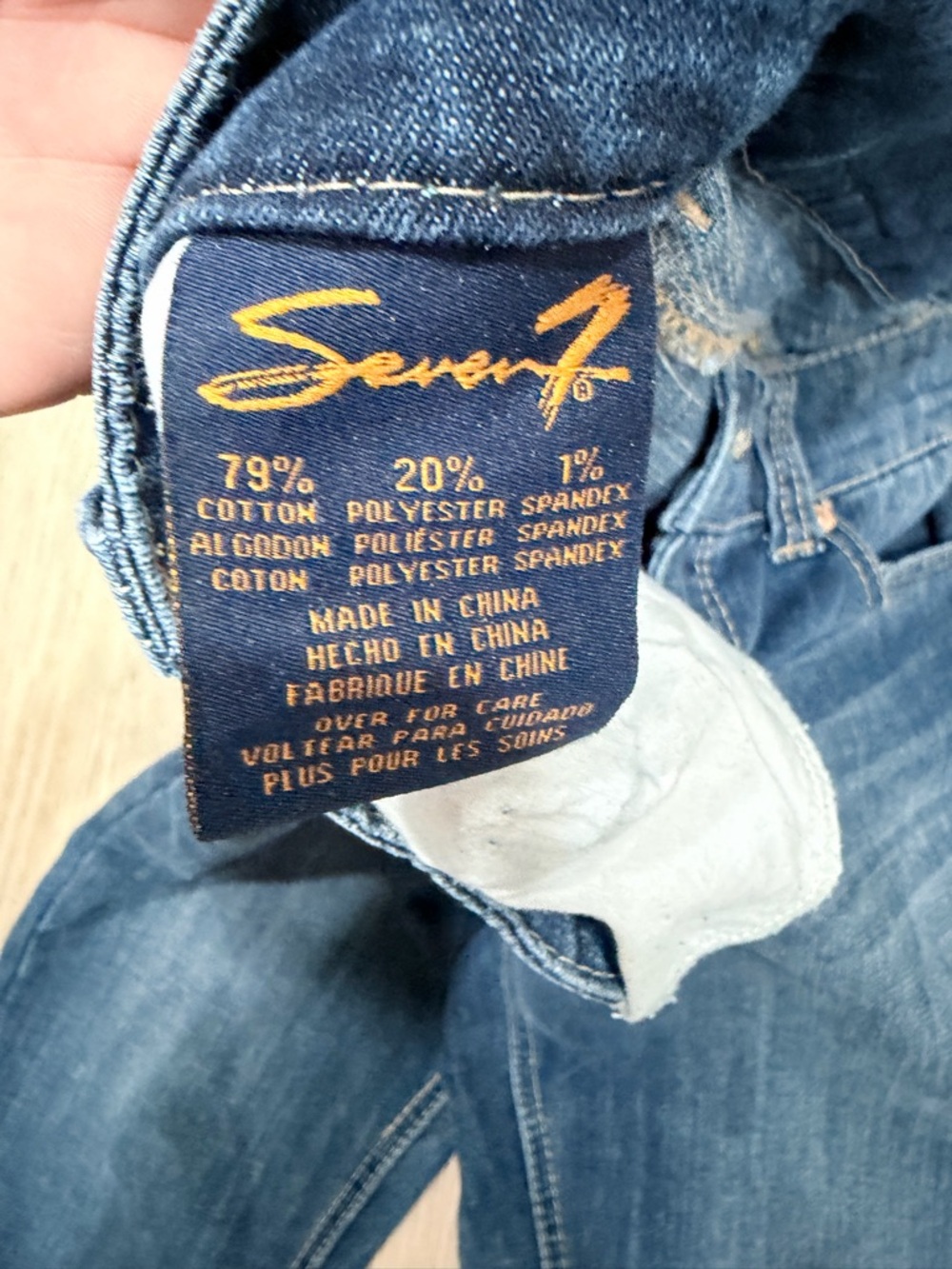 Seven7 Women's Dark Indigo Straight Leg Jeans - Picture 3 of 6